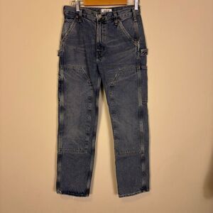 Agolde Rami Carpenter High Waisted Straight Leg Jeans Size 24